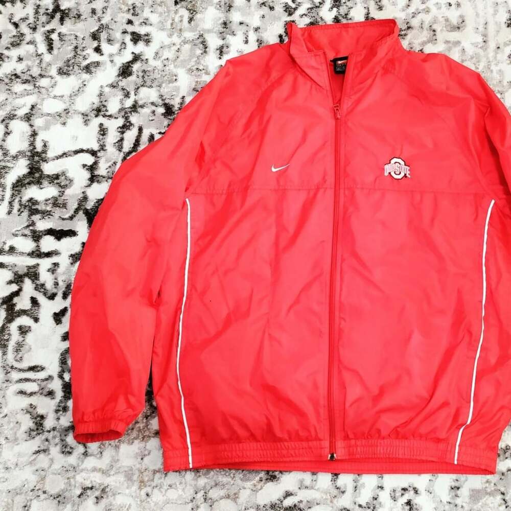 Nike Ohio State Buckeyes Red Windbreaker Jacket XL
